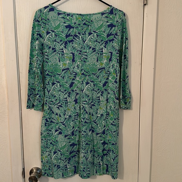 Lilly Pulitzer Dress S Small Marlowe Koala of the Wild 100% Pima Cotton 20099 - Picture 2 of 5